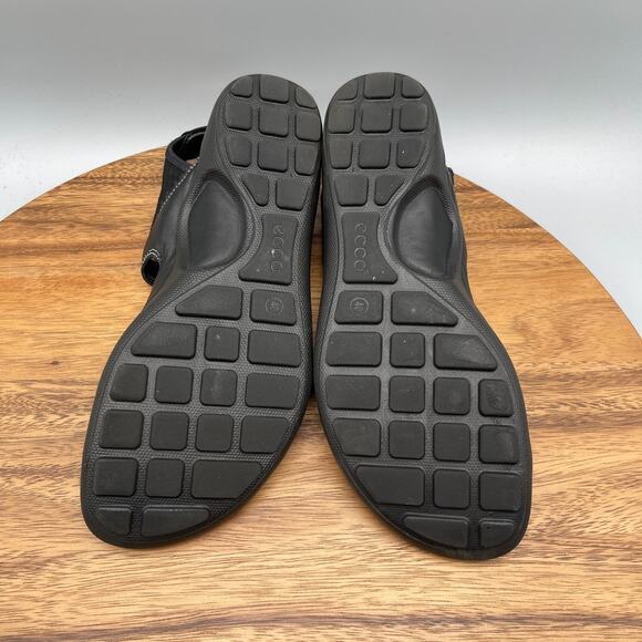 ECCO Sandals Womens Size 9 /40 Black Open Toe Slingback Casual Comfort Walking - Picture 7 of 10
